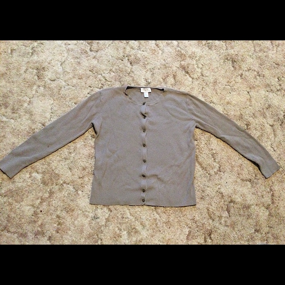 LOFT button-down sweater, tags still attached.